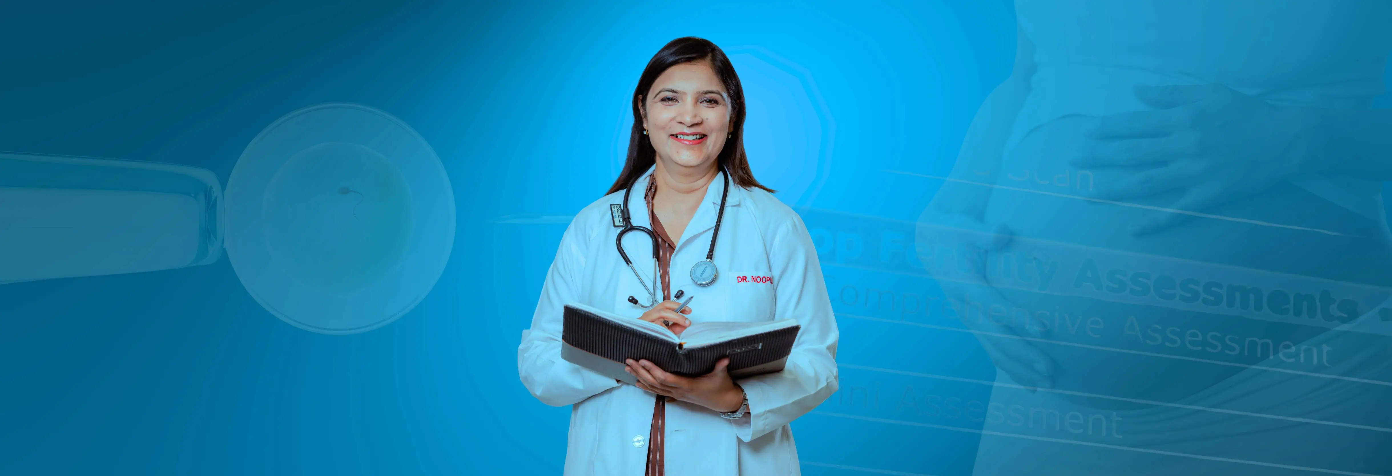 IVF Simplified banner with slogan Precise Affordable, Best IVF in Lucknow